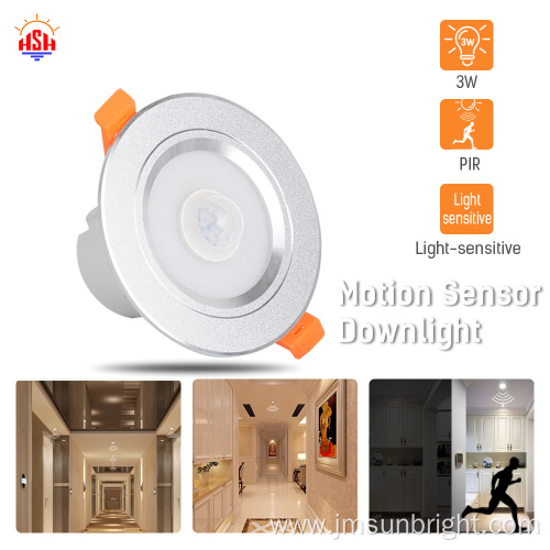 LED Intelligent sensing resseced downlight